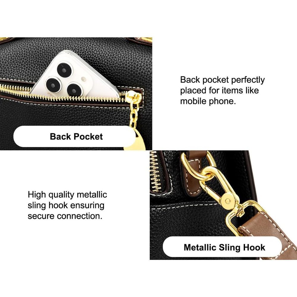 Crossbody Bags Shoulder Bags Faux Leather Handbag Dual Straps, Dual :P - Picture 5 of 9